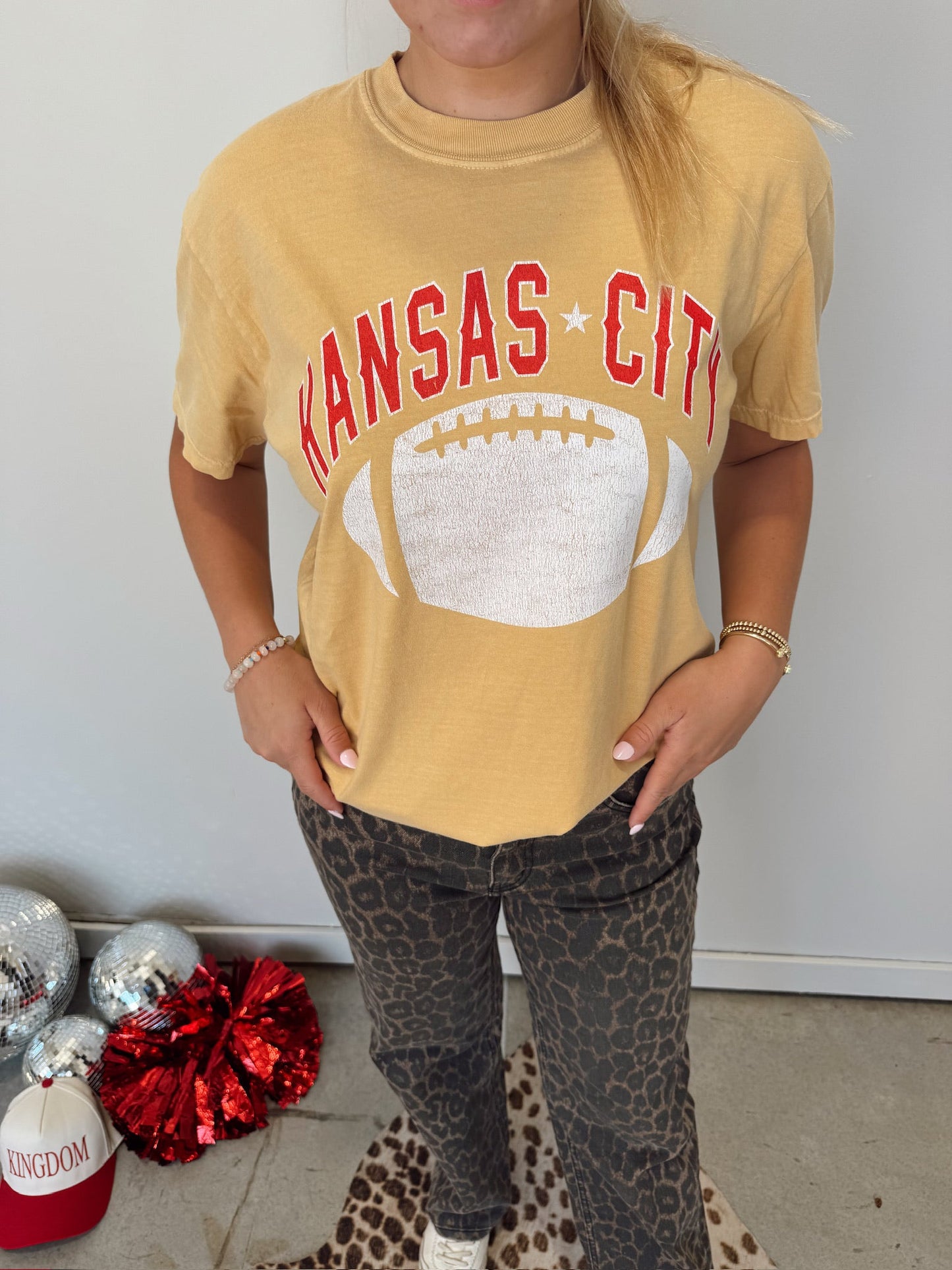 Kansas City Vintage Football Tee