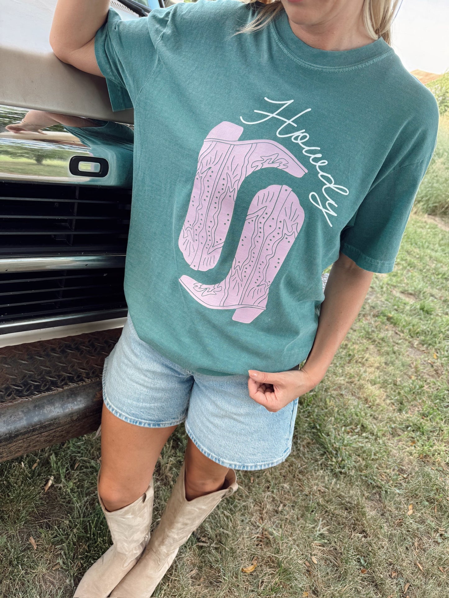 Pink Boots Tee