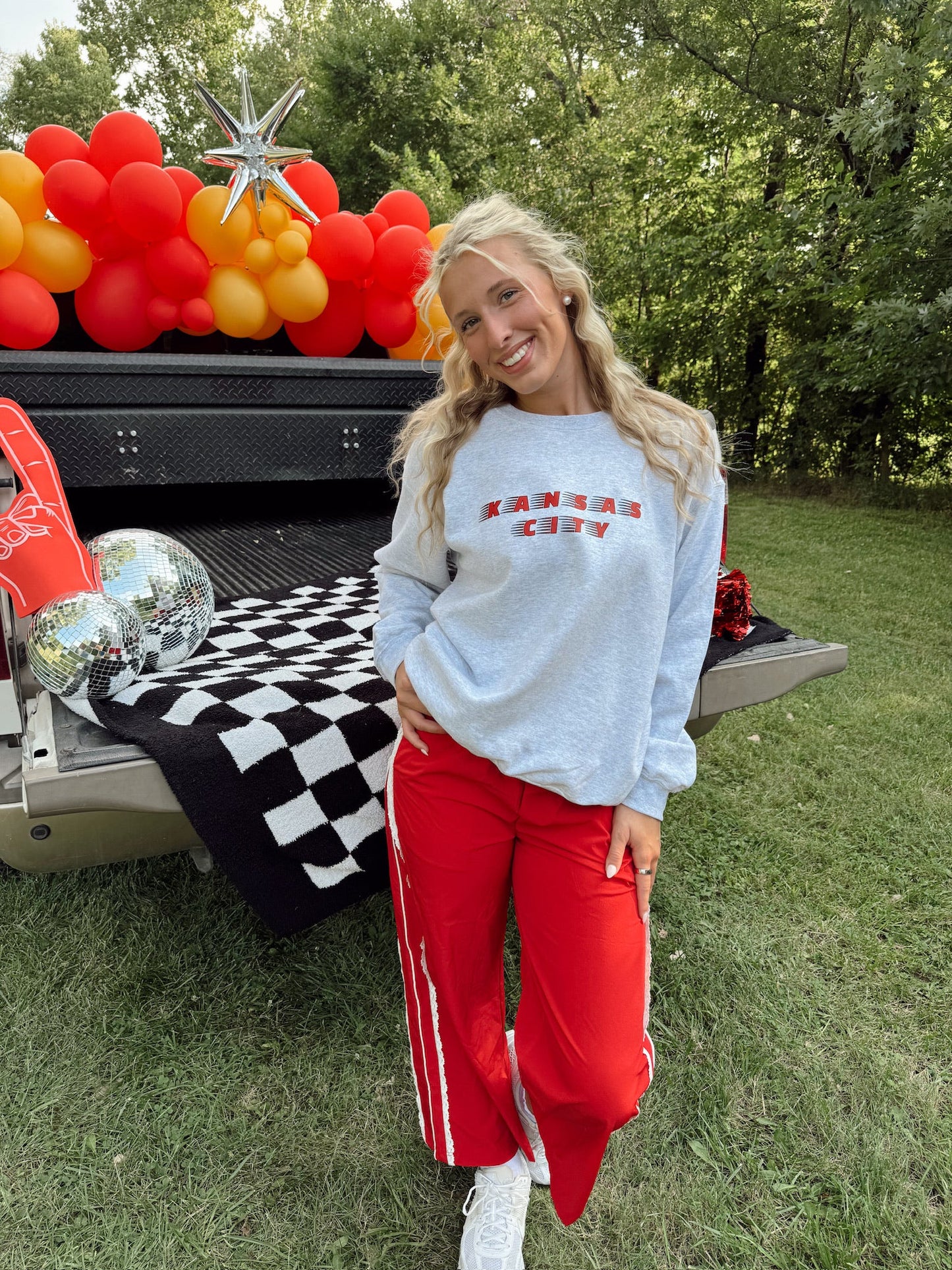Kansas City Retro Stripe Sweatshirt