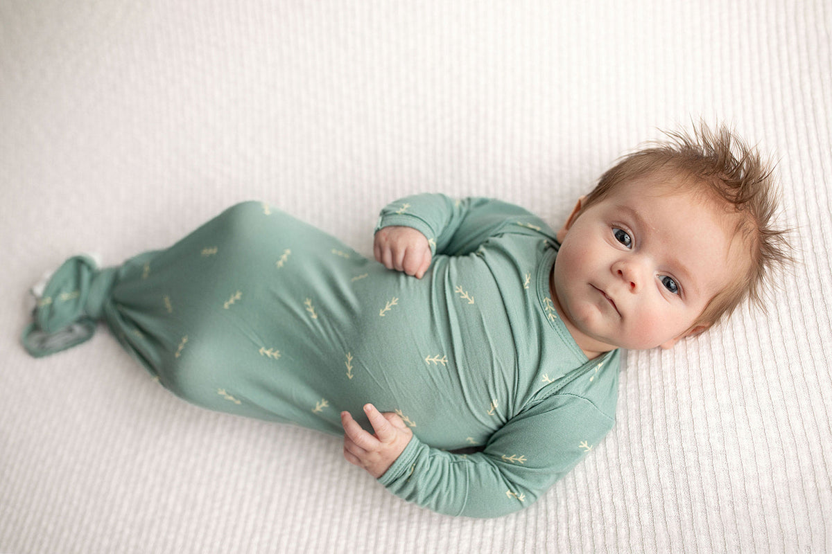 Arrow Knotted Newborn Gown