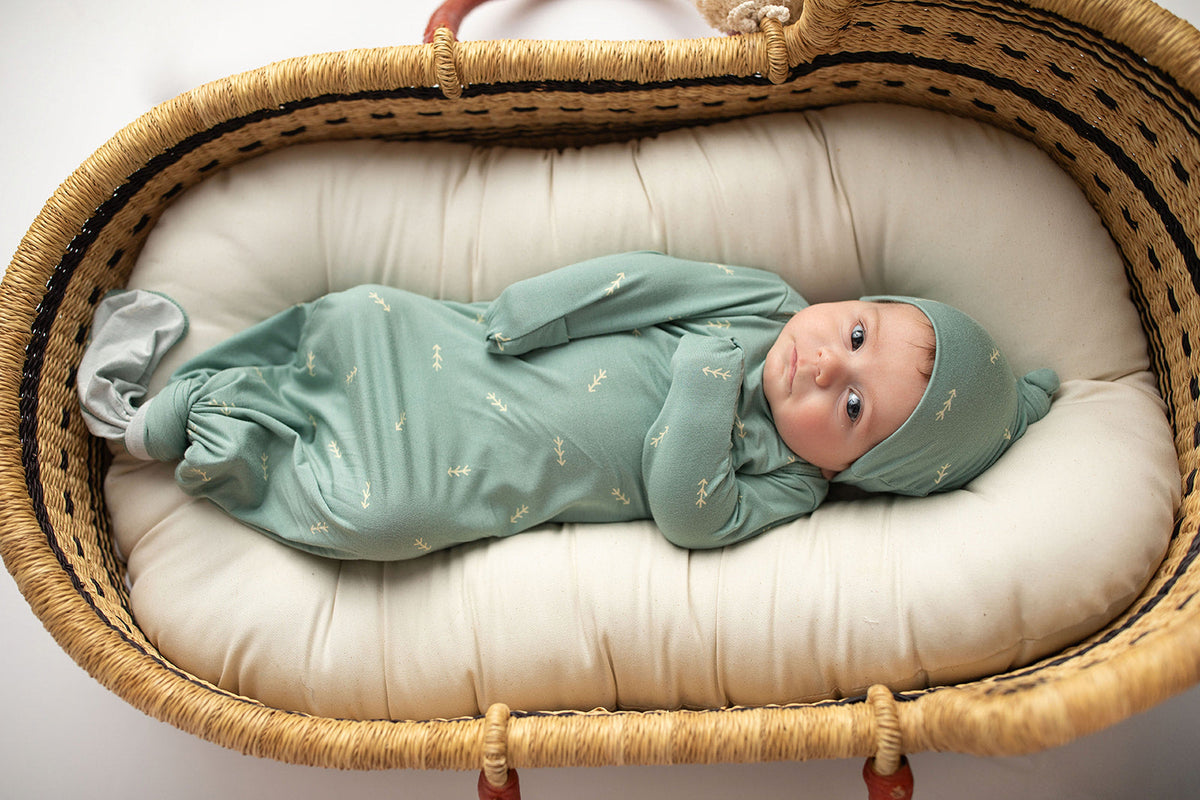 Arrow Knotted Newborn Gown
