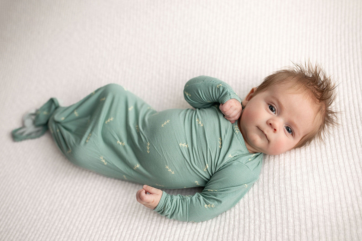 Arrow Knotted Newborn Gown