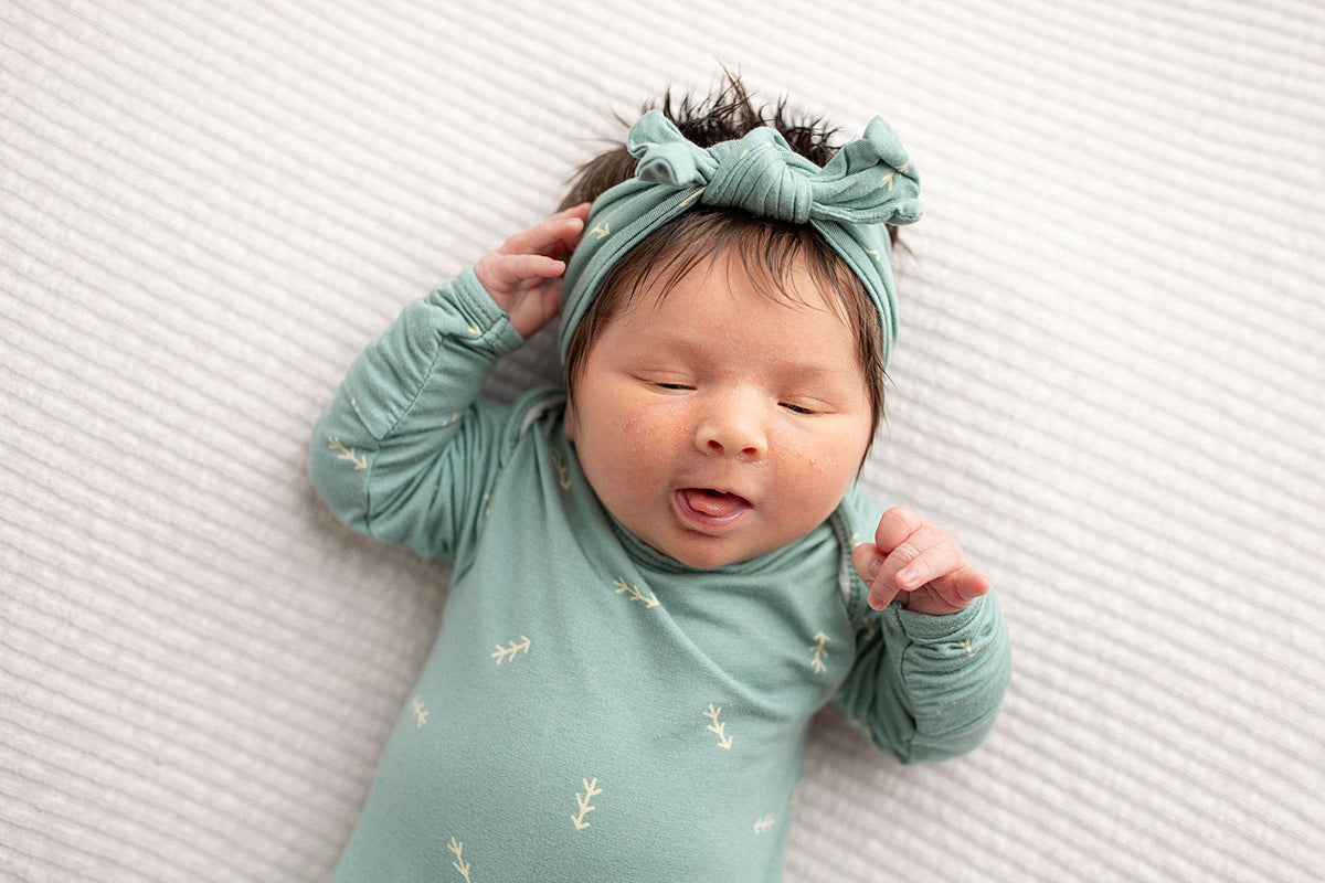 Arrow Knotted Newborn Gown
