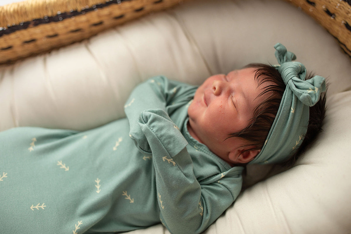 Arrow Knotted Newborn Gown