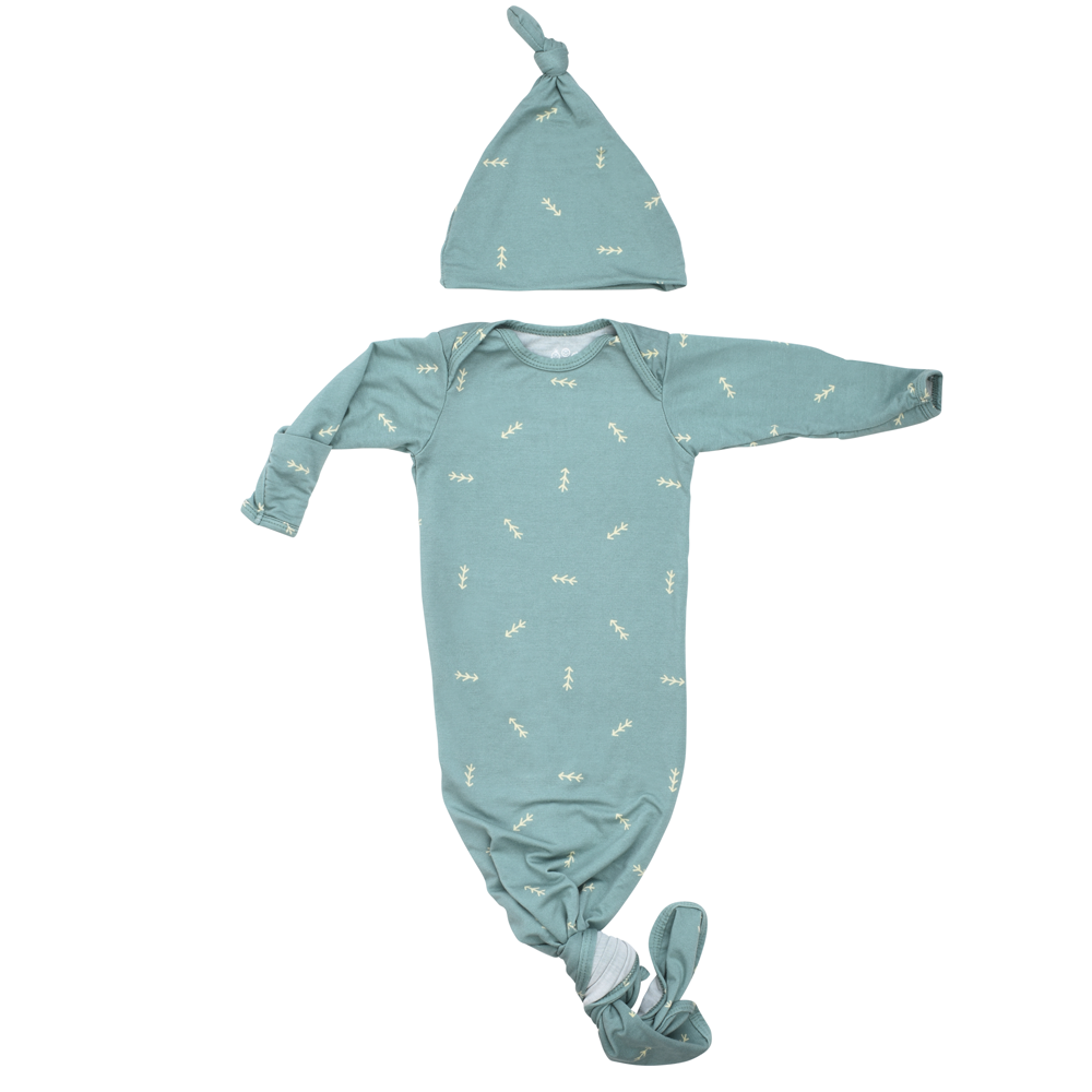 Arrow Knotted Newborn Gown