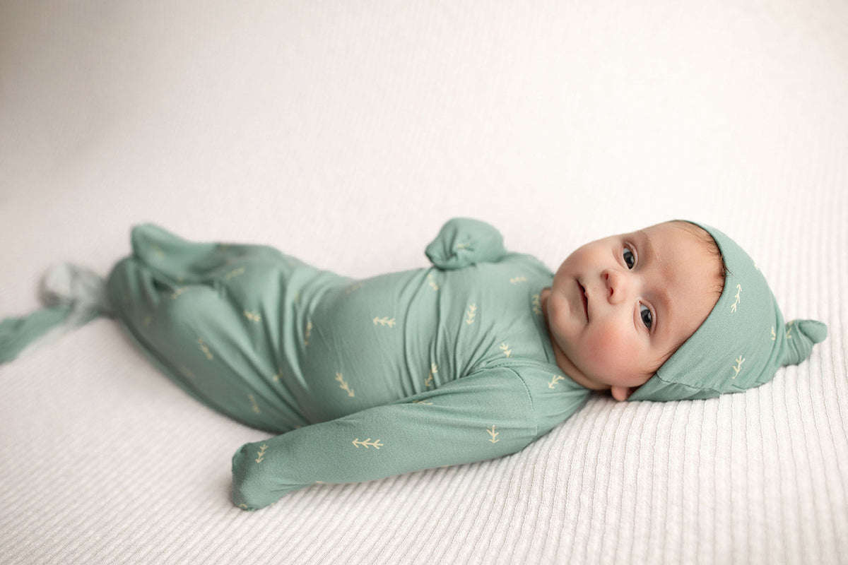 Arrow Knotted Newborn Gown