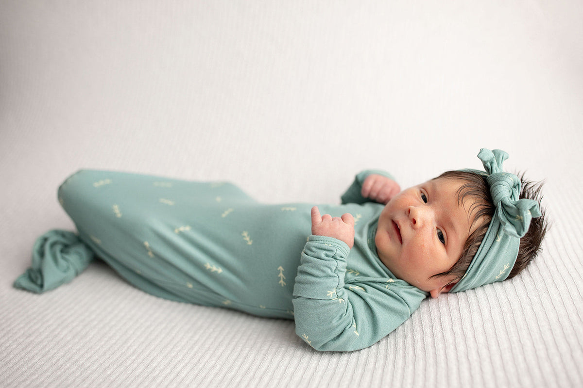 Arrow Knotted Newborn Gown