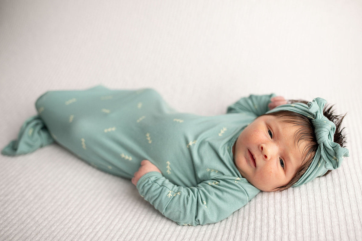 Arrow Knotted Newborn Gown