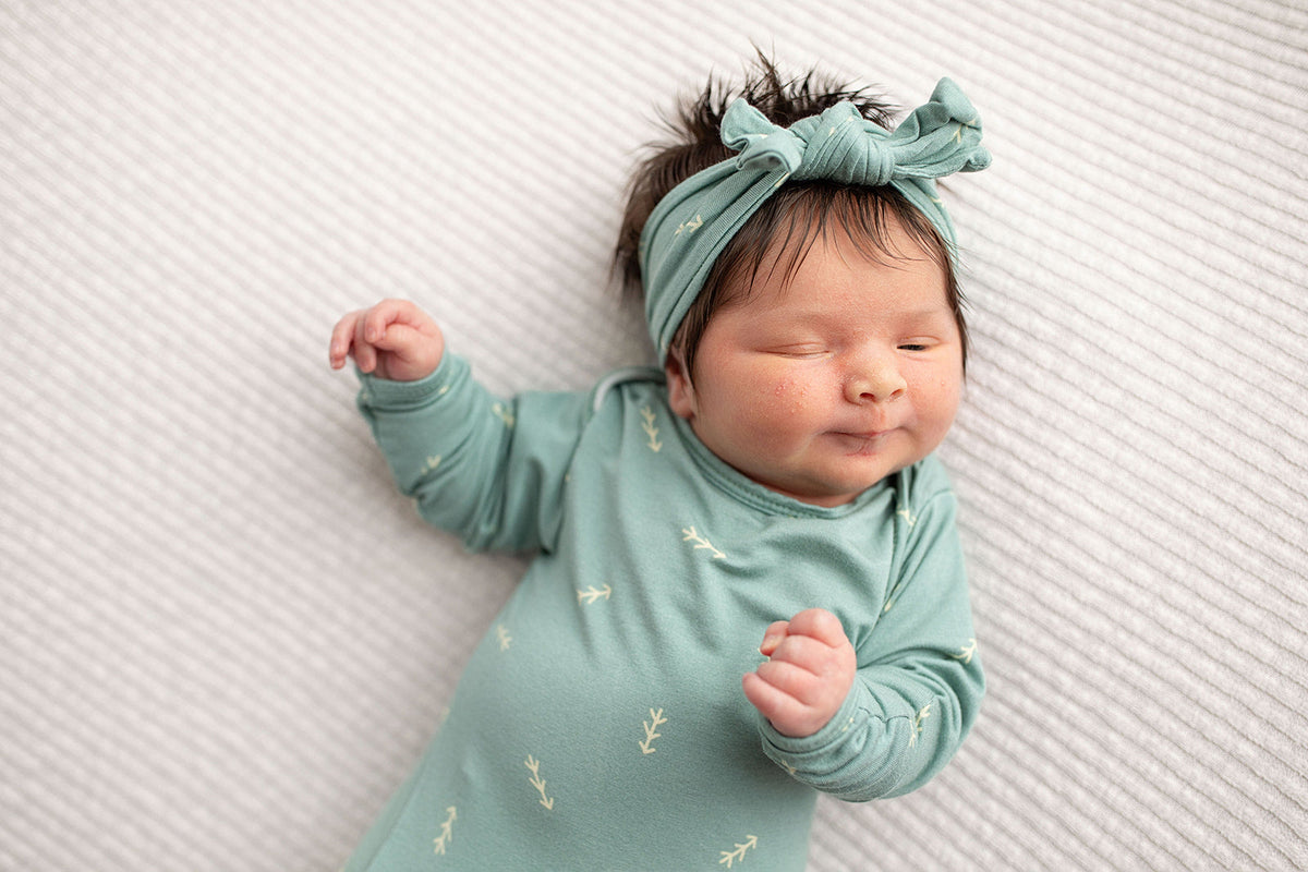 Arrow Knotted Newborn Gown