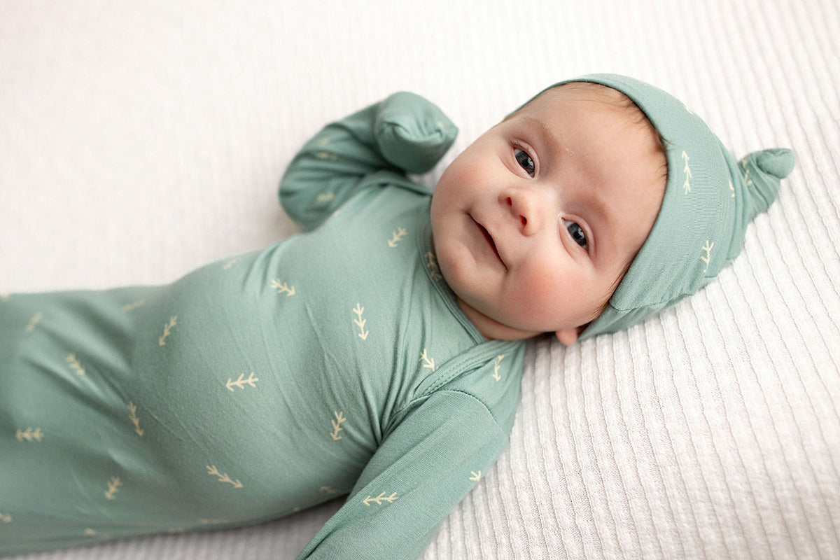 Arrow Knotted Newborn Gown