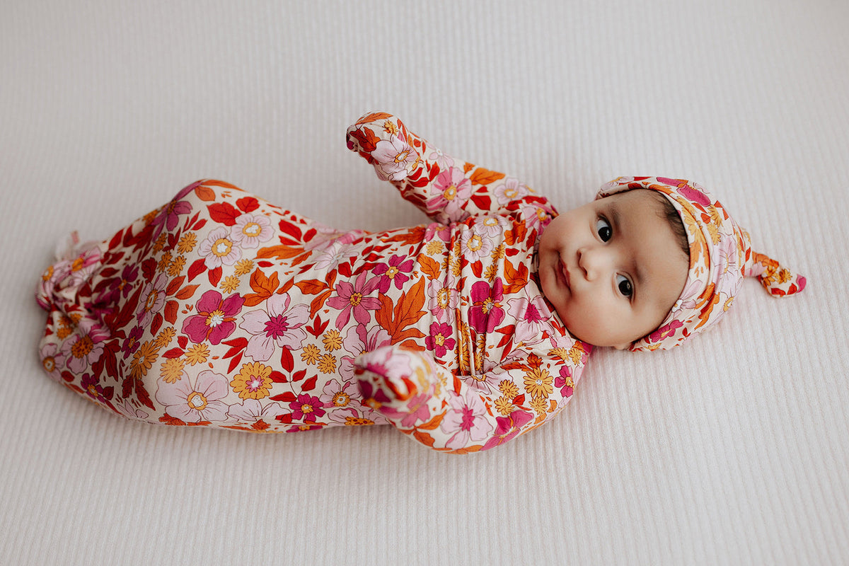 Wild Child Knotted Newborn Baby Gown