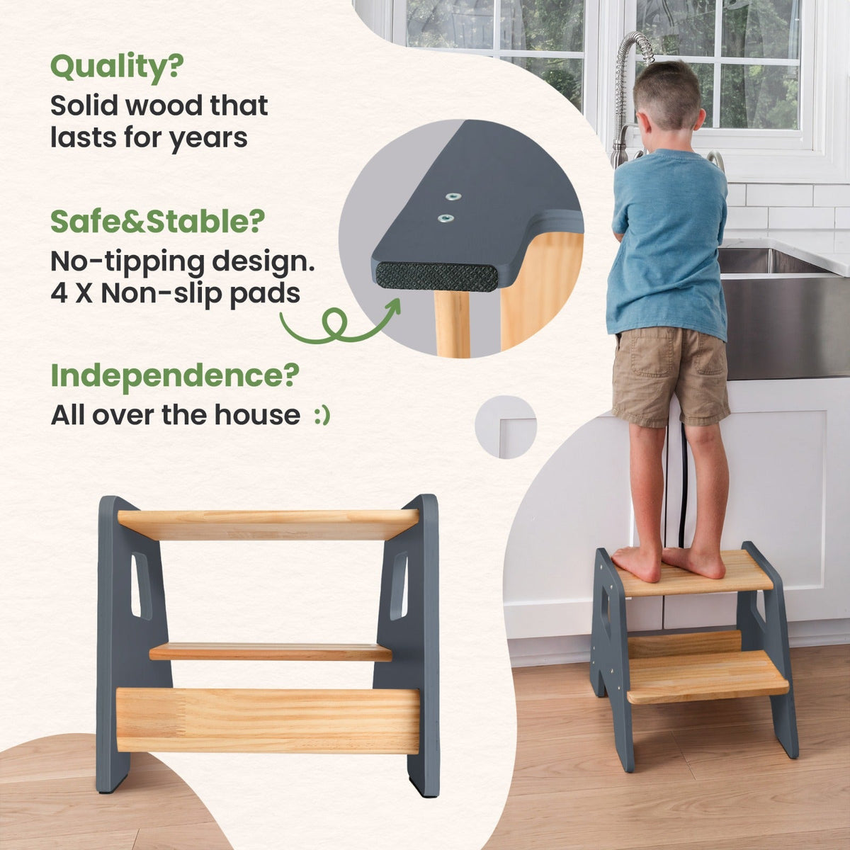 2-Step Stool for Kids