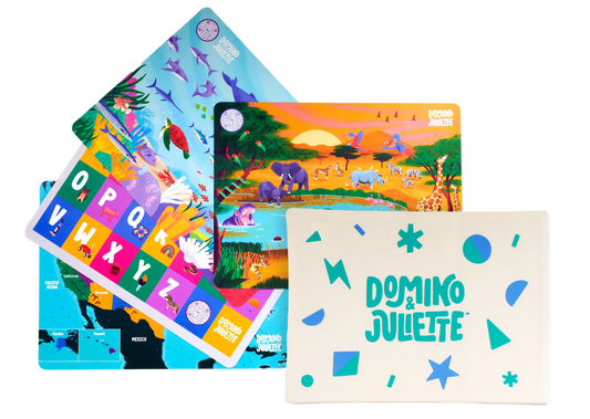 4-Pack of Travel Size Mats with Bag