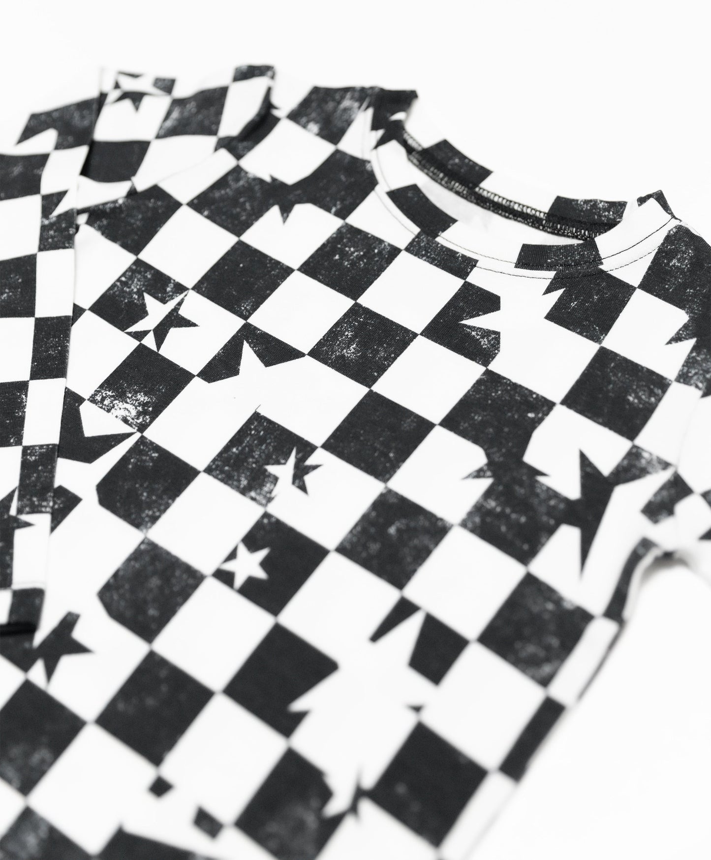 Black & White Checkered Star Two-Piece Set