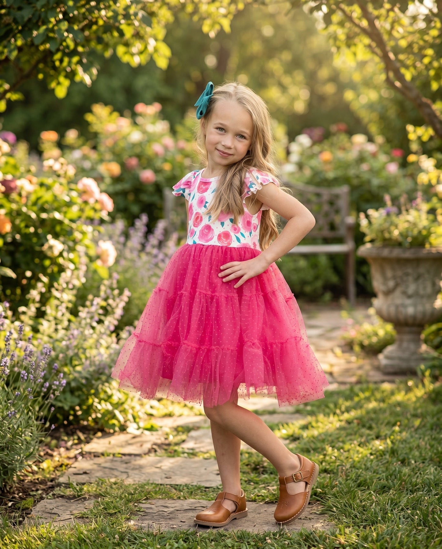 Tulle Rose Dress