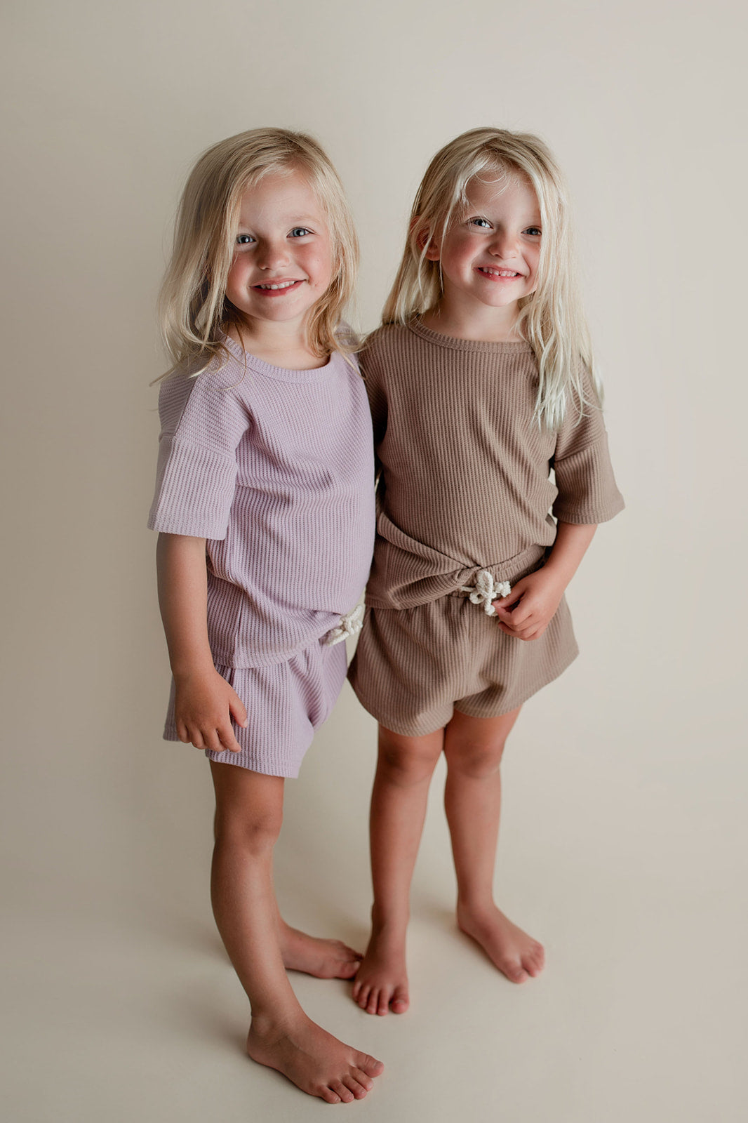 Cocoa Sands Brown Waffle Two Piece Set