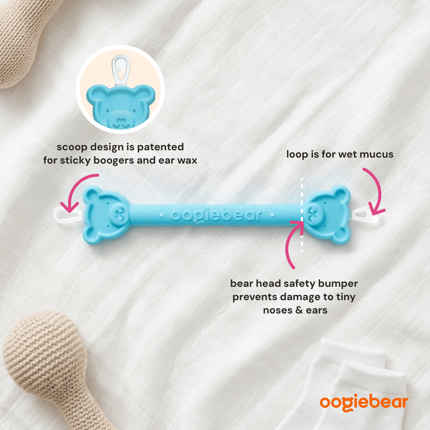 oogiebear 2-pack booger picker