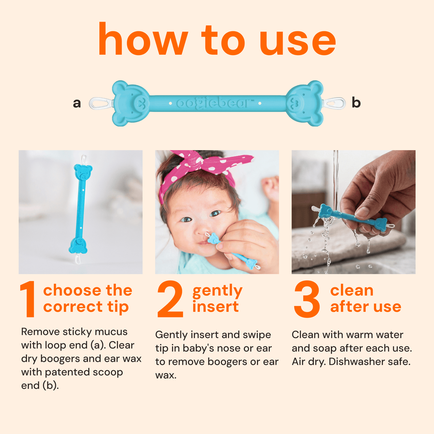 oogiebear 2-pack booger picker
