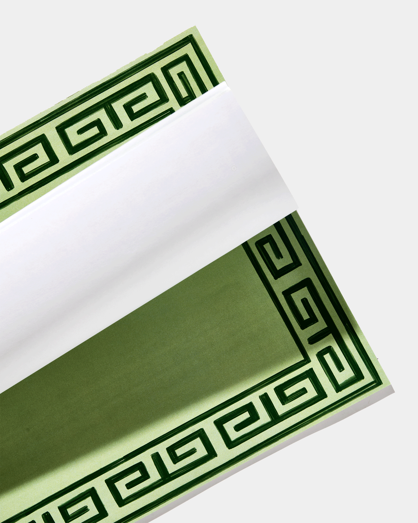 Pavilion Sky and Navy Greek Key Paper Placemat Pad