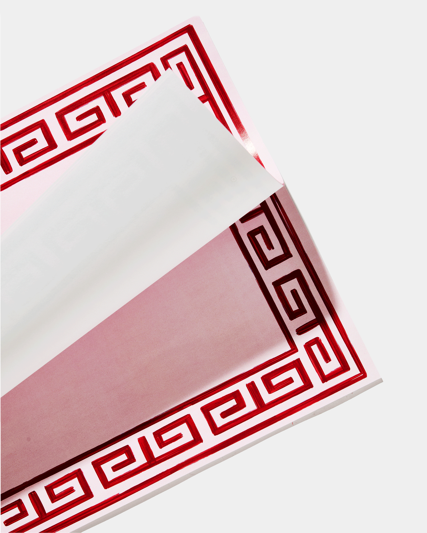 Pavilion Sky and Navy Greek Key Paper Placemat Pad