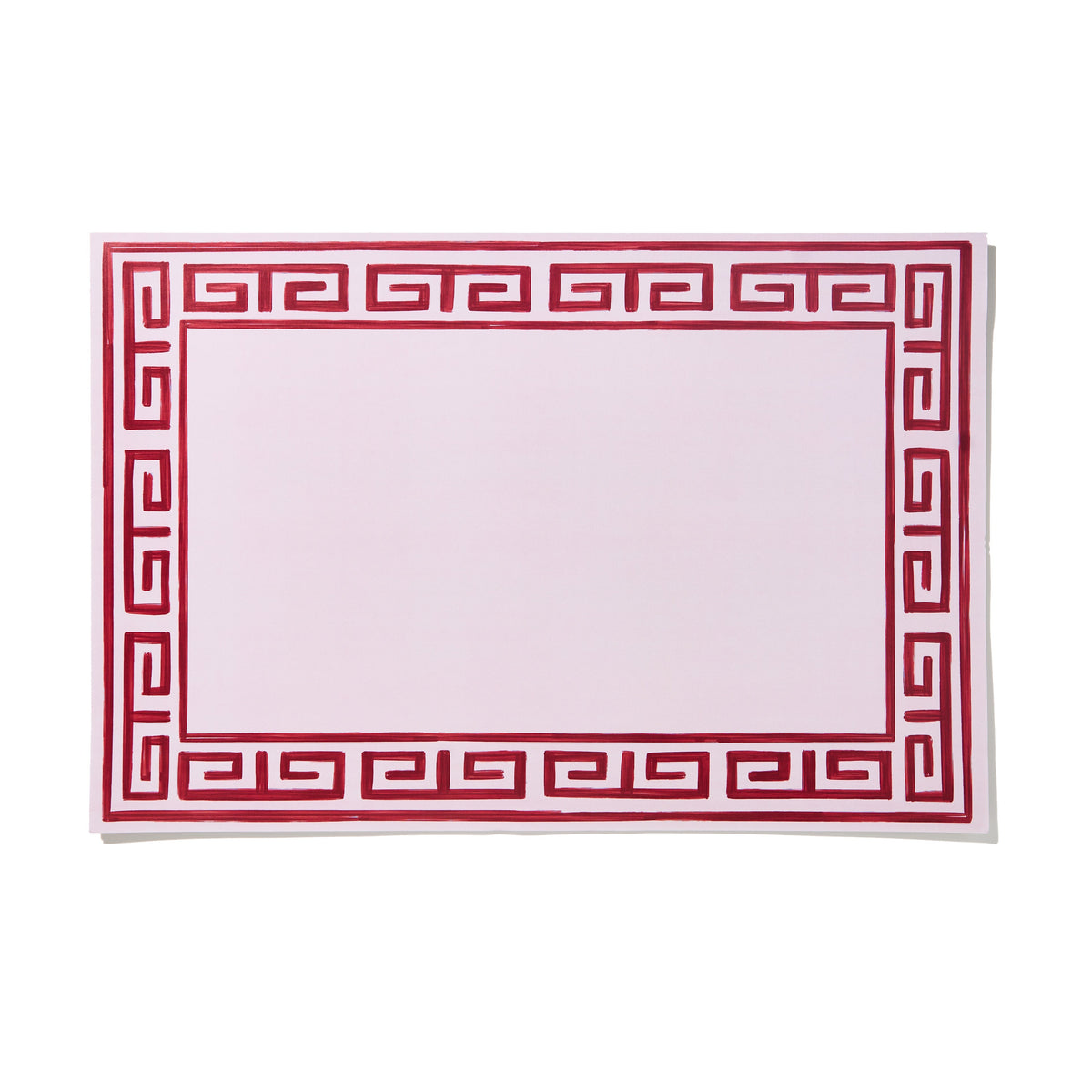 Pavilion Sky and Navy Greek Key Paper Placemat Pad