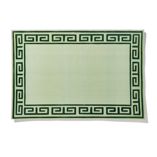 Pavilion Sky and Navy Greek Key Paper Placemat Pad