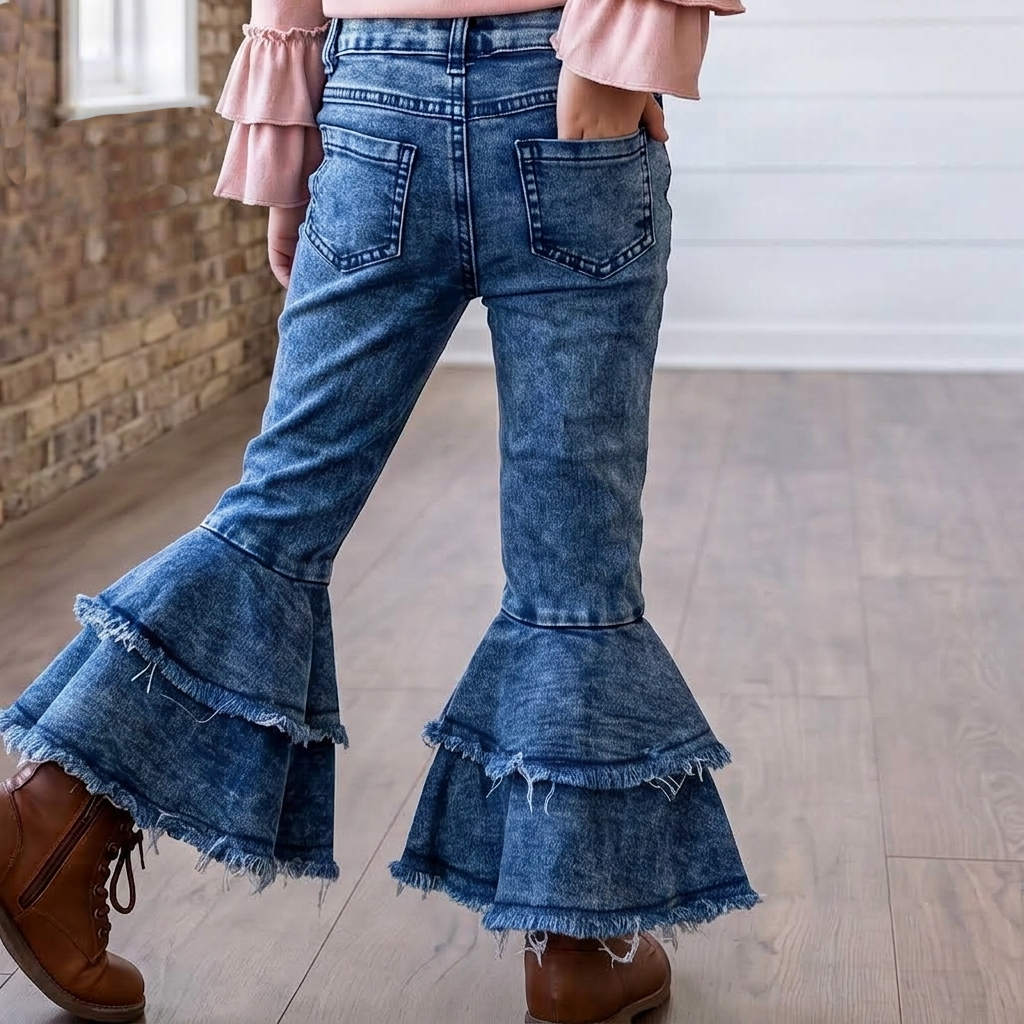 Urban Belle Ruffle Denim Jeans