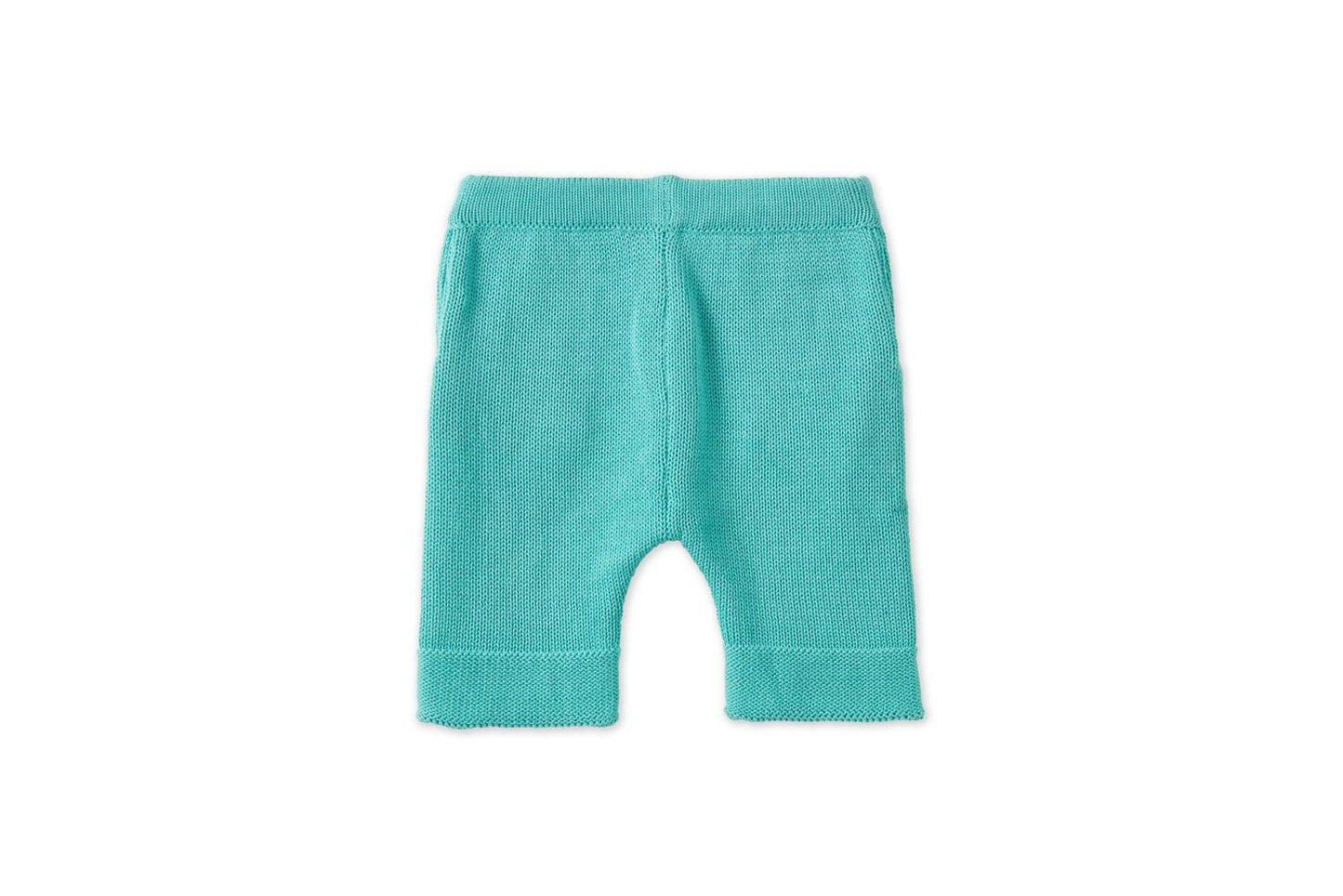 Organic Cotton Nordic Knit Shorts - Copper Green