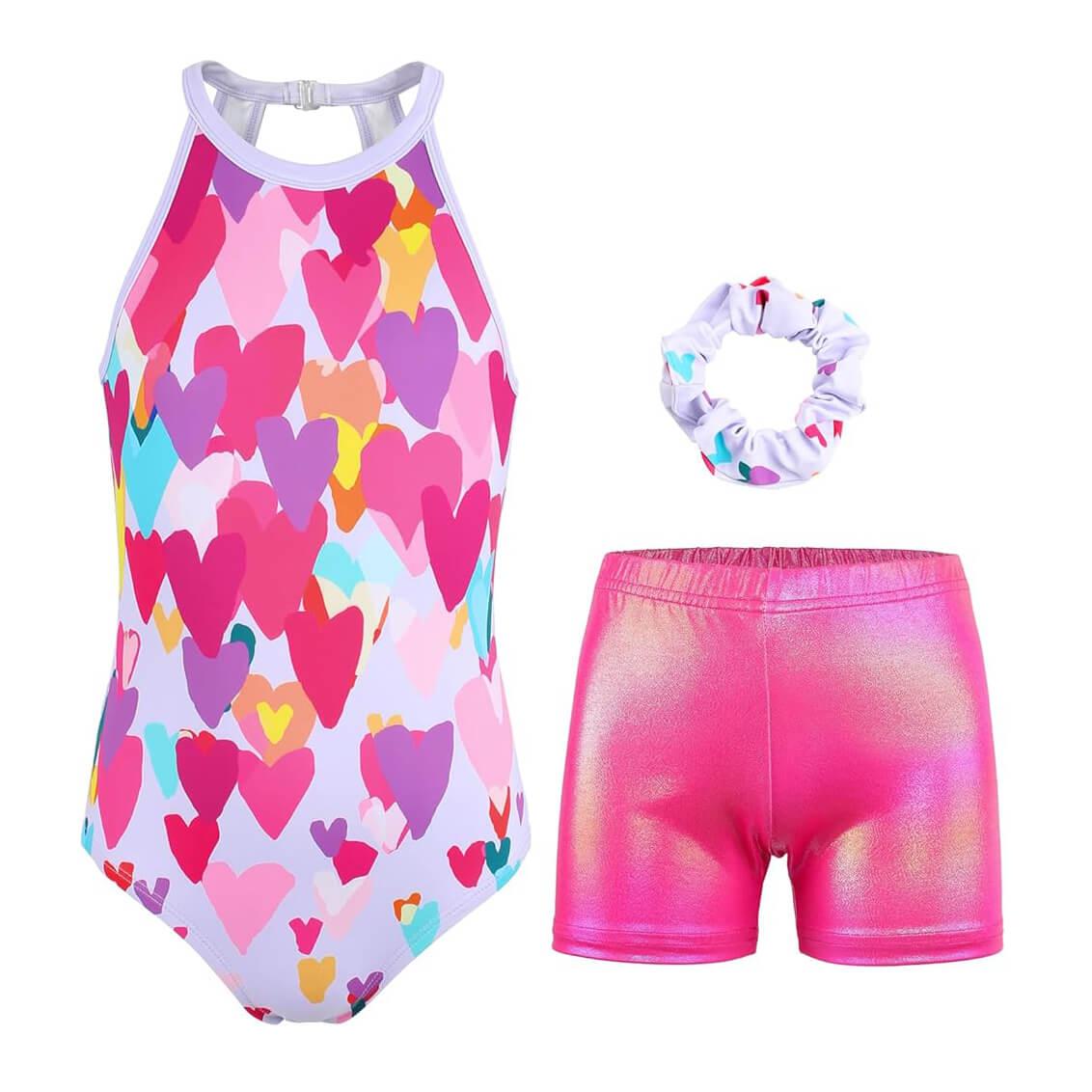 Variety Heart Gymnastics Leotard Outfit Set