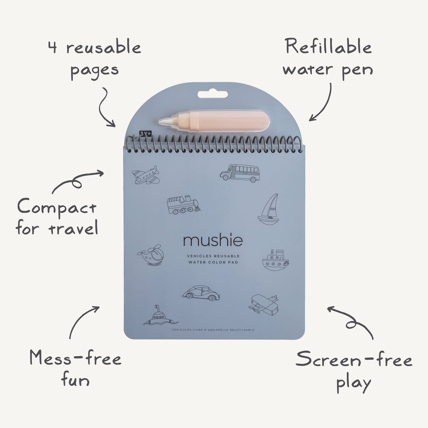 Fairies Reusable Water Color Pad
