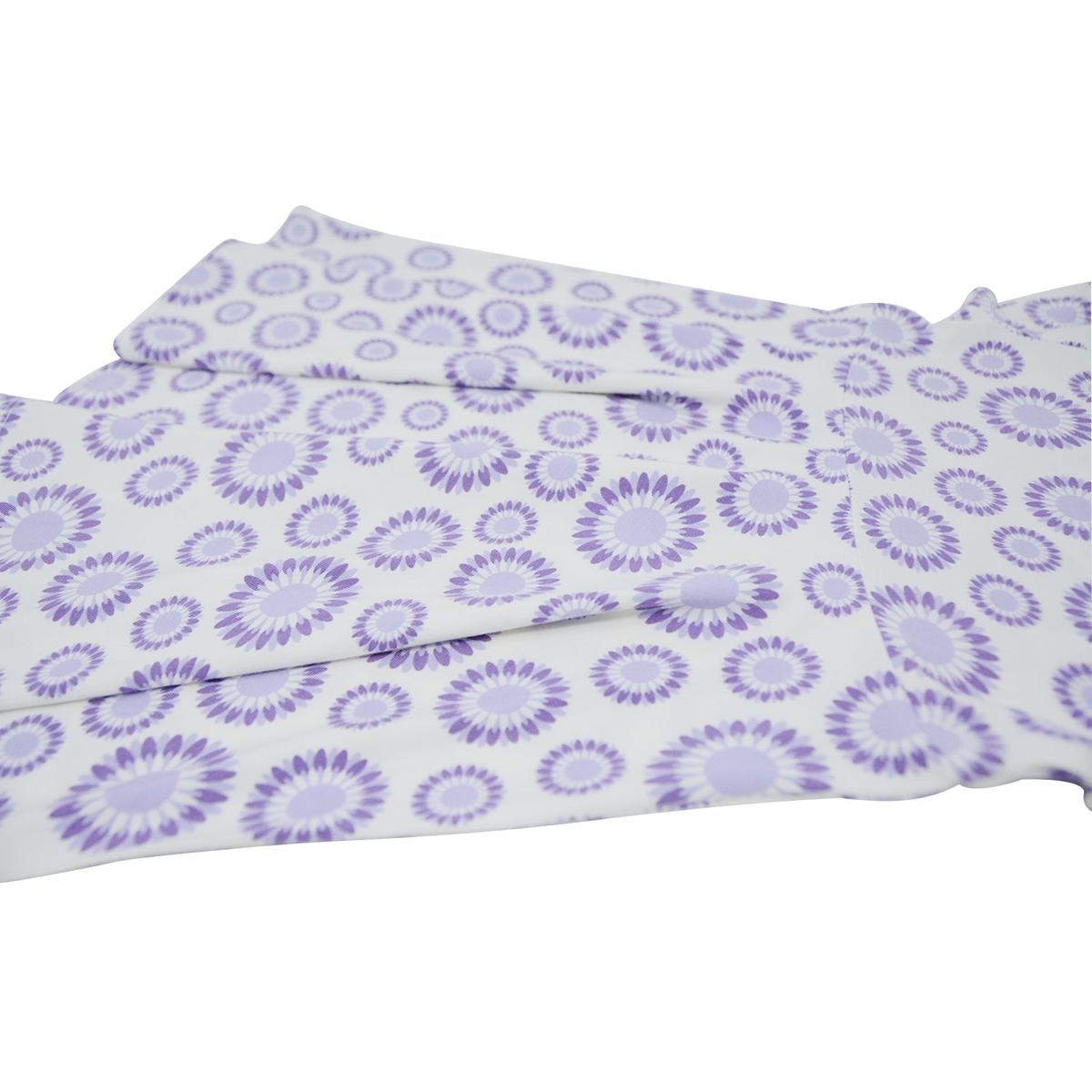 Swirly Girl Short Sleeve Dress - Sunflower Purple