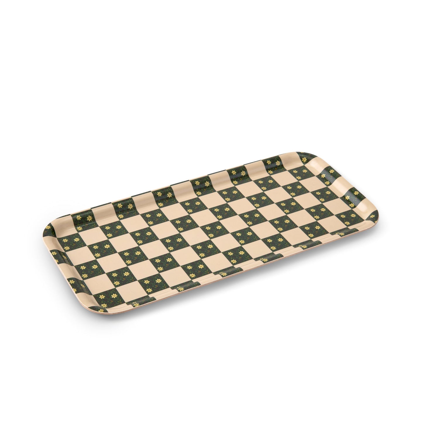 Yuletide Garden Narrow Birchwood Small Decorative Tray