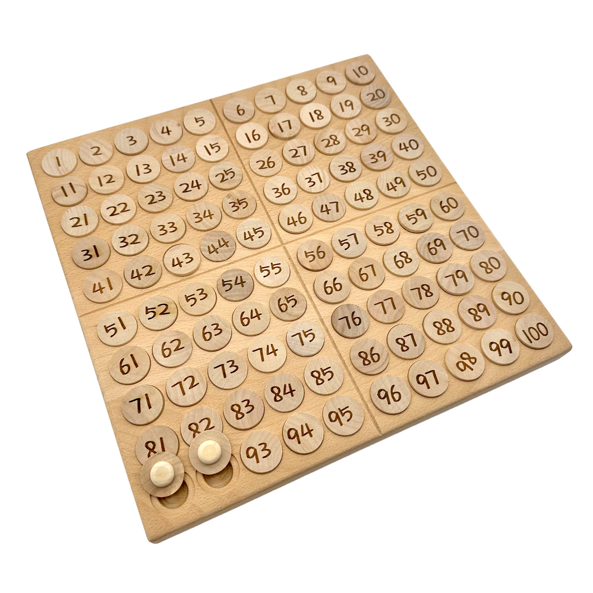 Wooden Hundred Frame & Coin Pocket Set