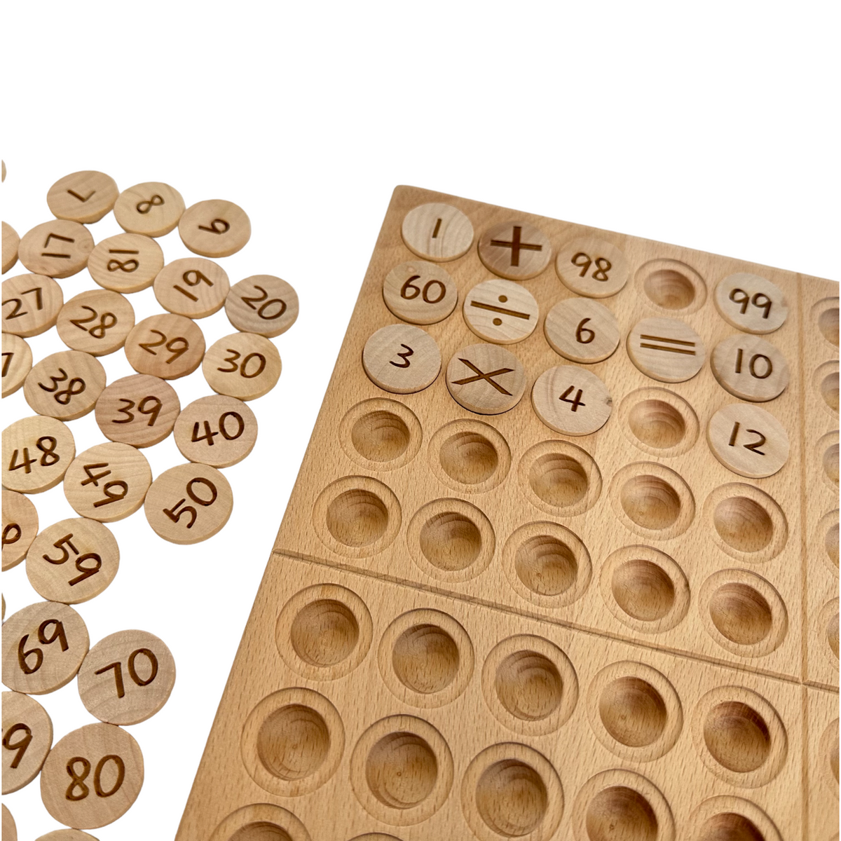 Wooden Hundred Frame & Coin Pocket Set