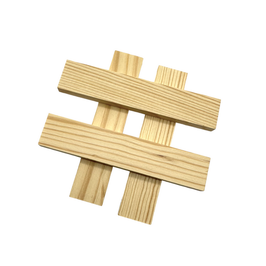 120-Piece Natural Wooden Building Planks Set | Open-Ended STEM Construction