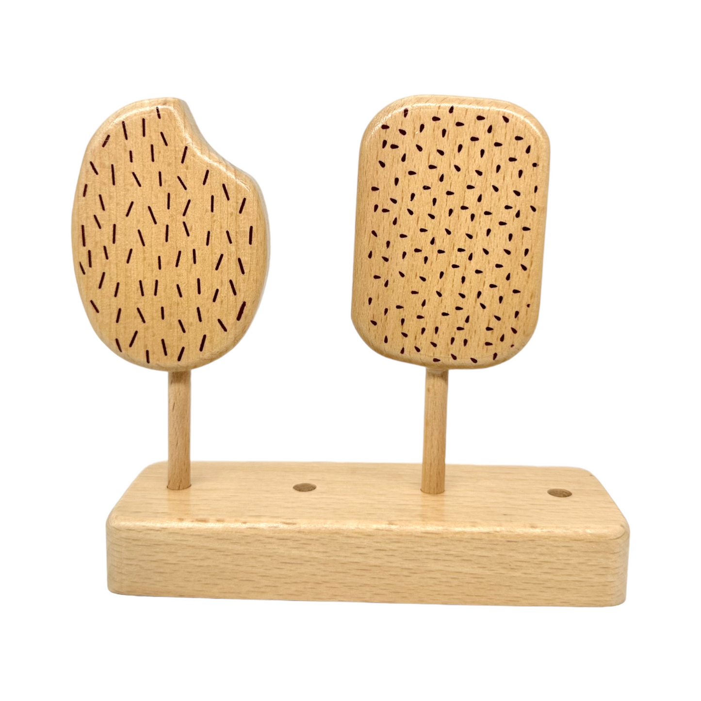 10-Piece Wooden Popsicle & Pastry Pretend Play Set | Ice Cream & Cookies Shop