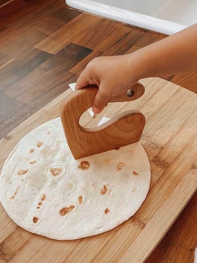 Mini Wooden Cutter / Knife — Kitchen Helper for Kids