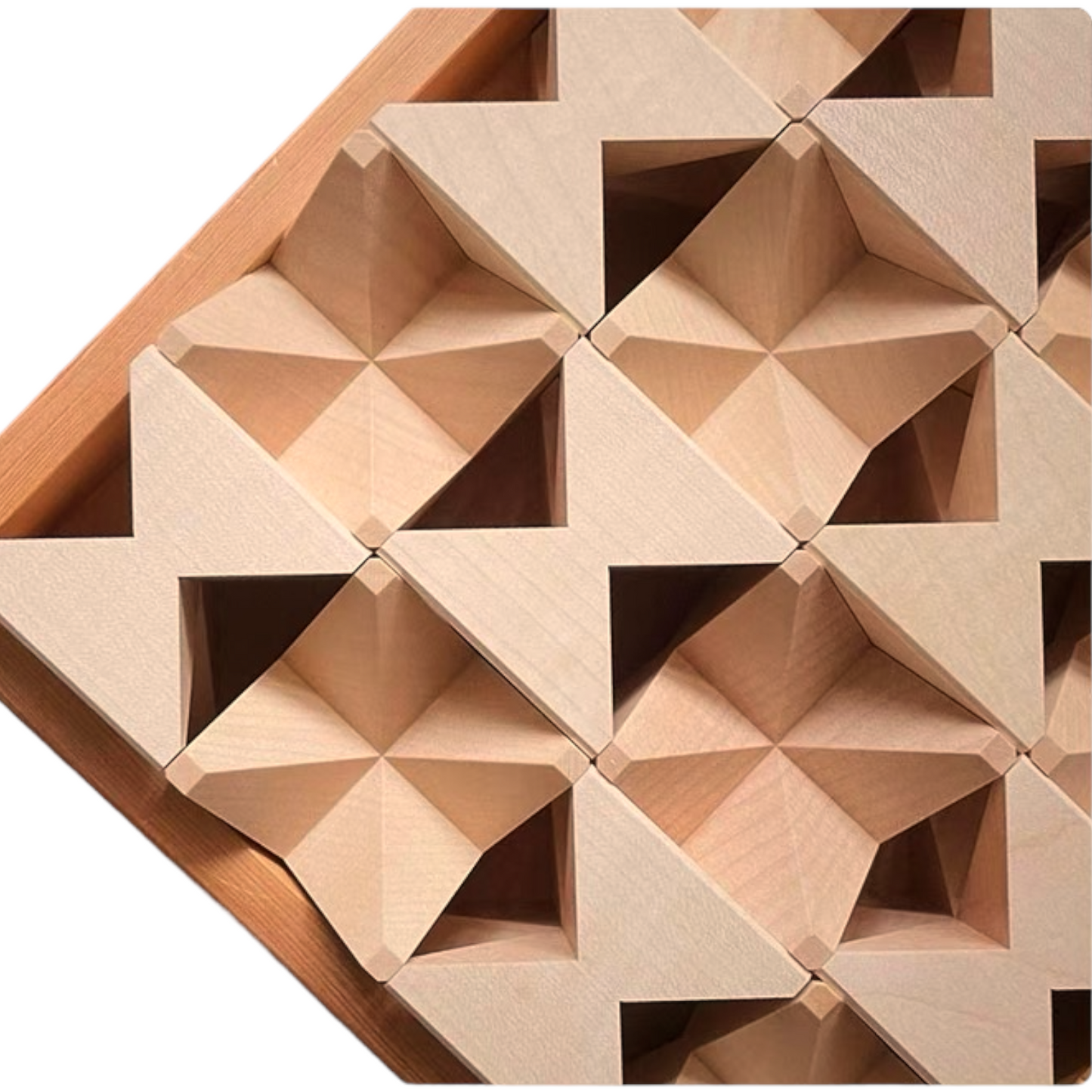 **Pre-order (Ships in 2-3 Weeks)**16 Pcs Natural Wooden Construction Puzzle Toy with Storage Tray