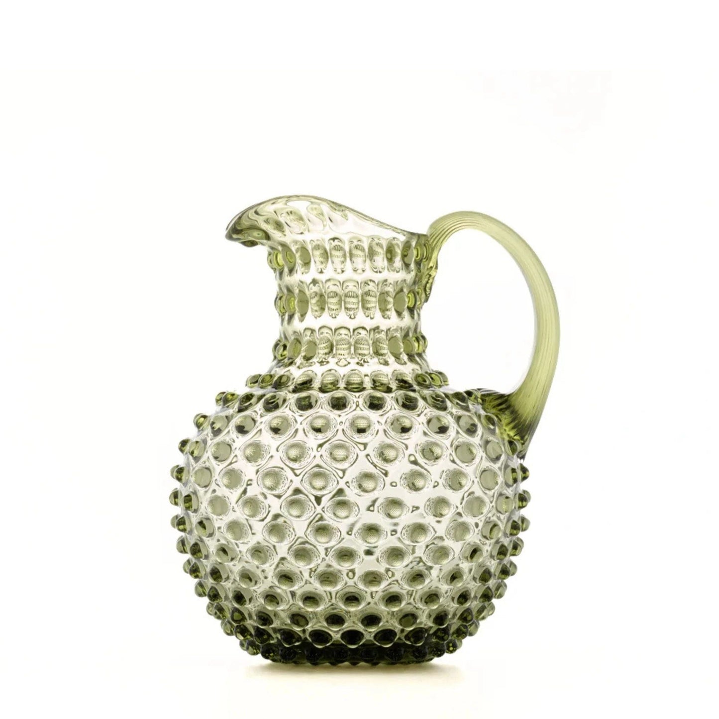Hobnail Jug - Large - Moss Green
