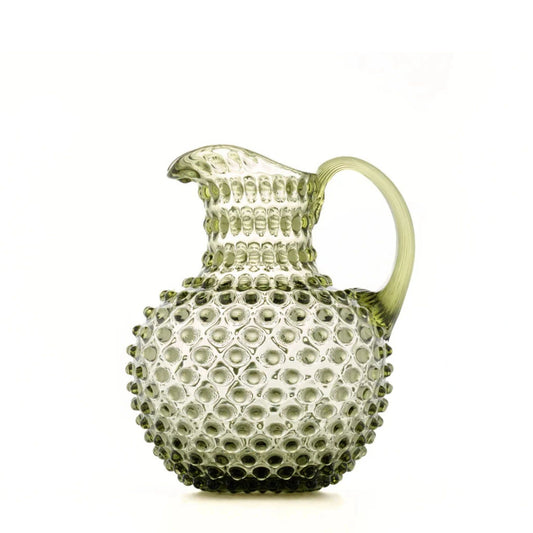 Hobnail Jug - Large - Moss Green