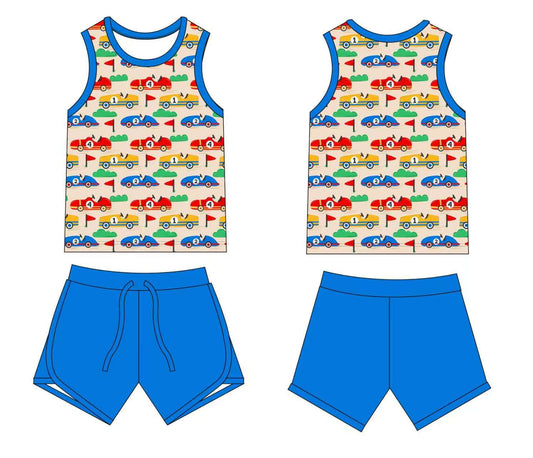 Vintage Cars Tank Set
