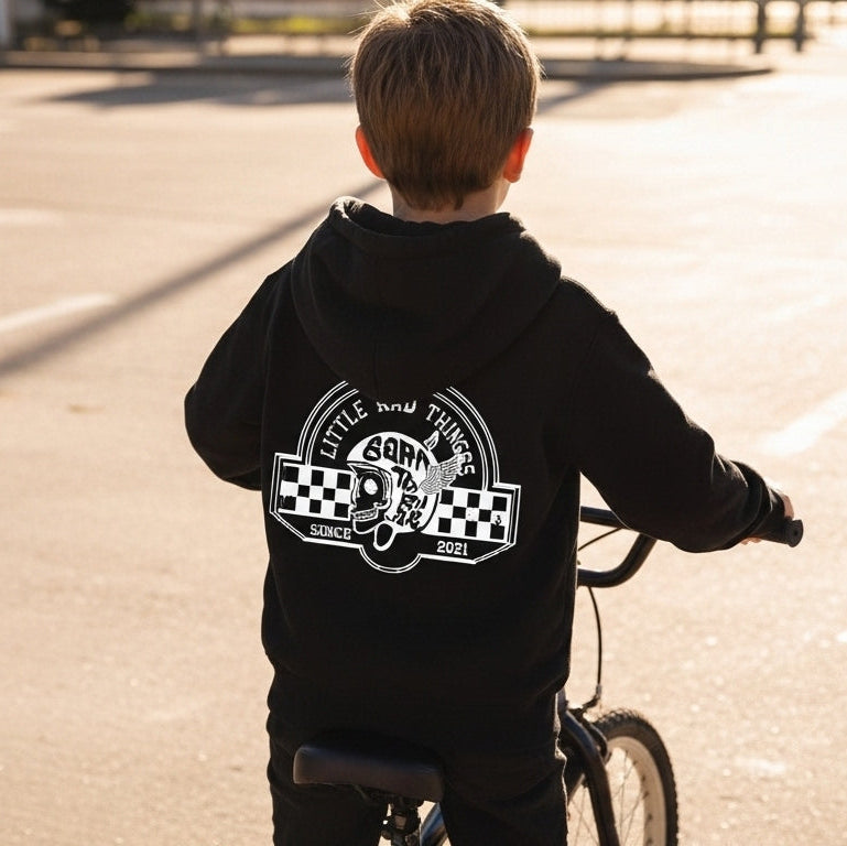 THE TIL DEATH HOODIE - RECYCLED BLACK