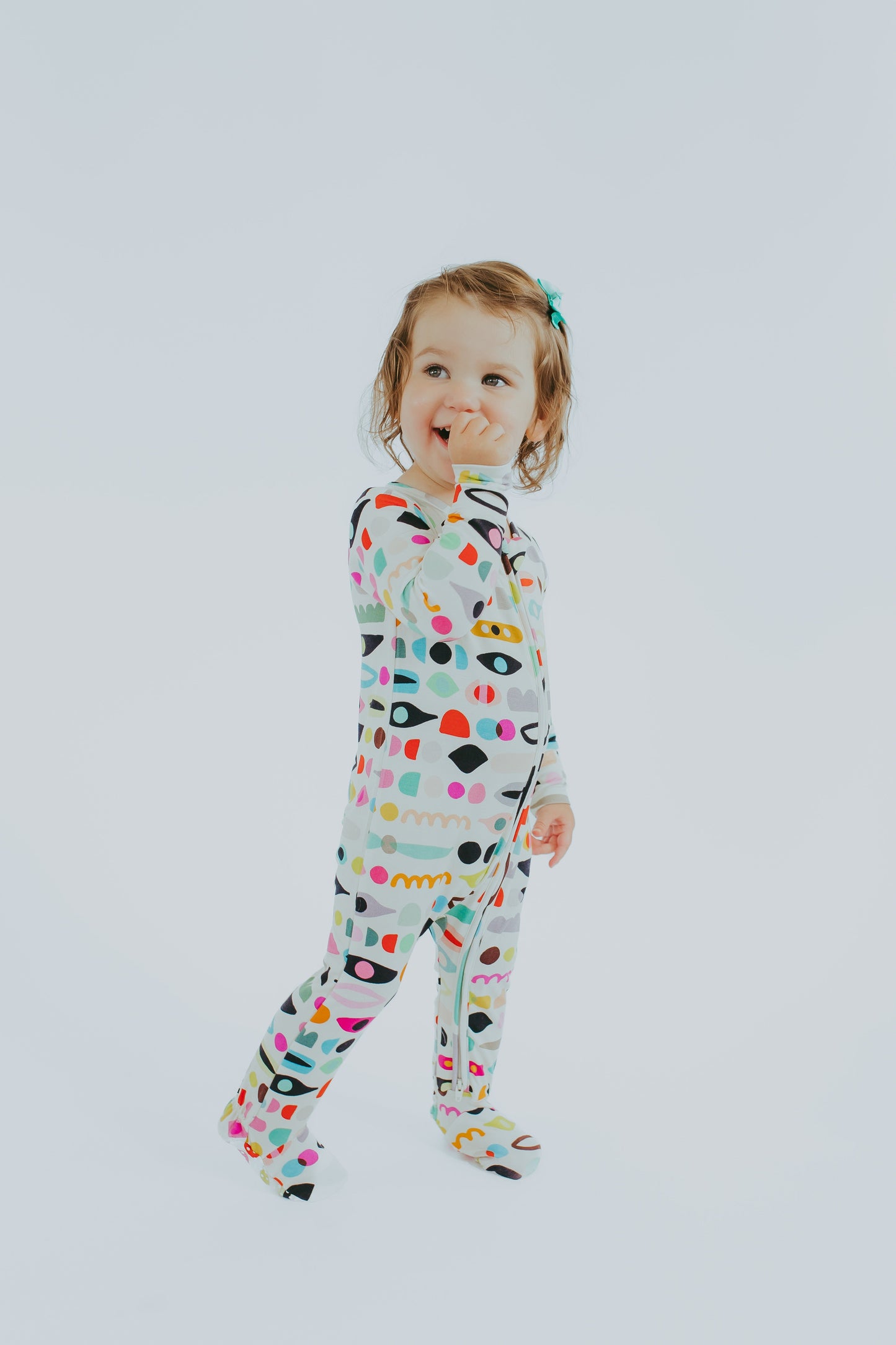"Adorable Abstracts One-Peaz™ Footies - Eyes