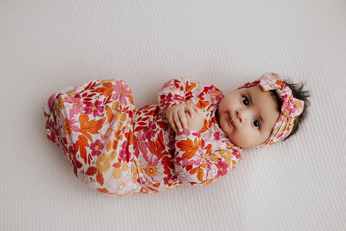 Wild Child Knotted Newborn Baby Gown