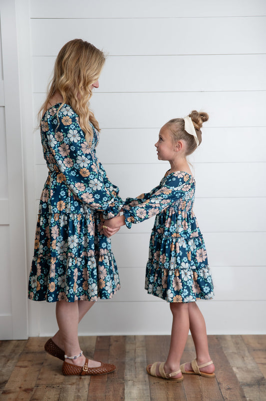 Women's Grace Winter Floral Dress- Mommy