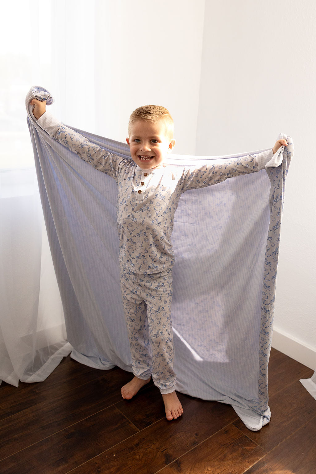 Beau Blue Two Piece Pajamas