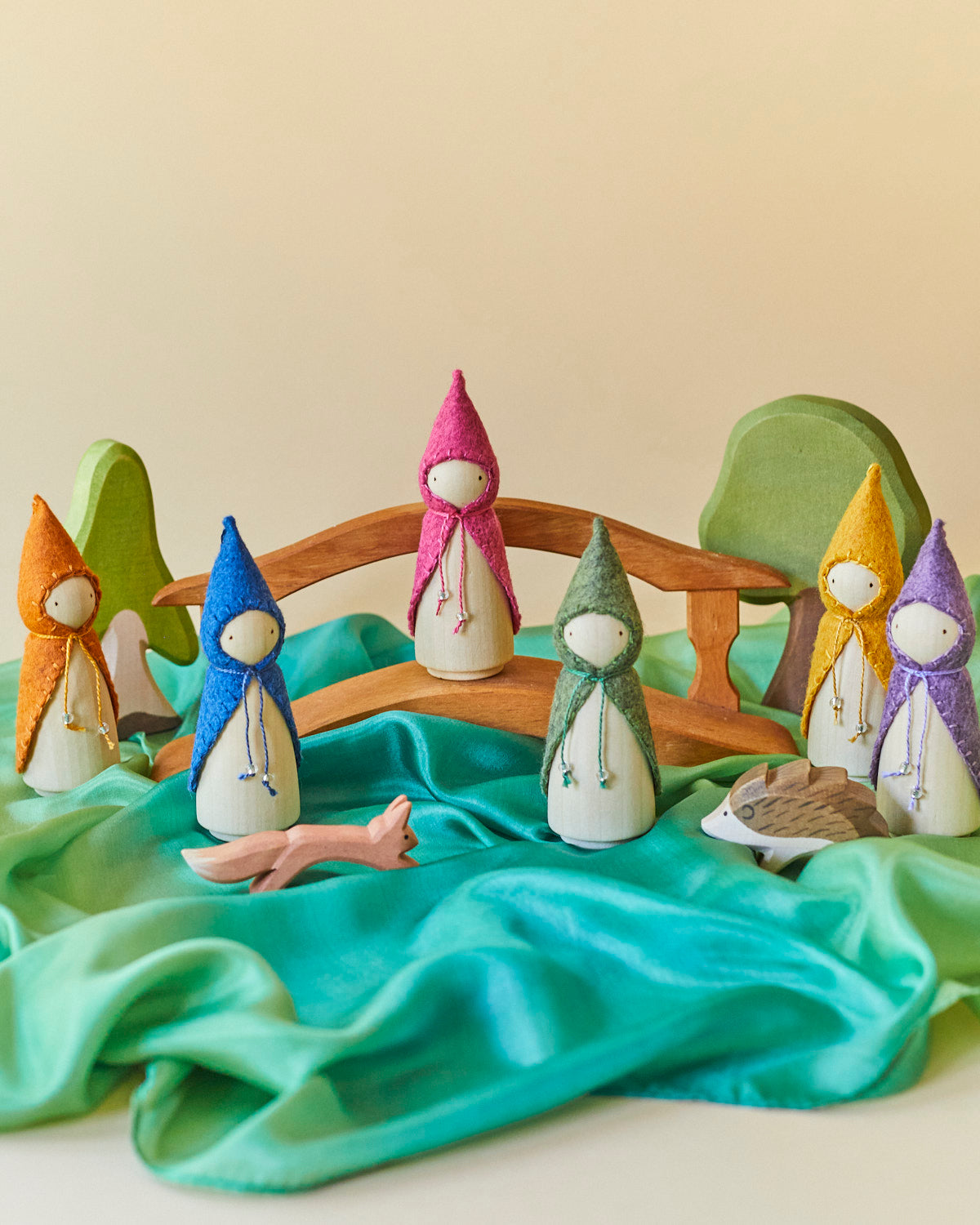 Green Wooden Gnome