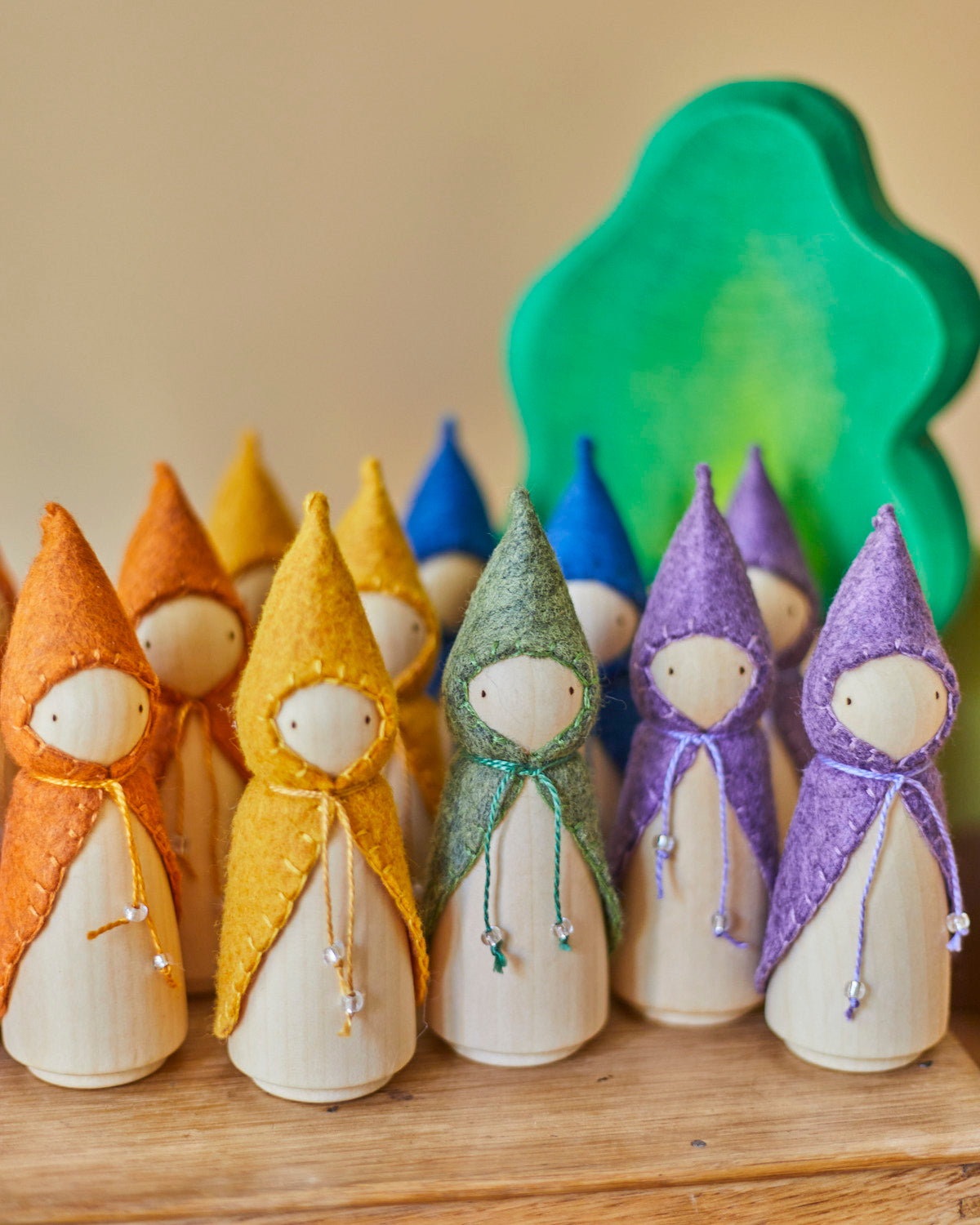 Purple Wooden Gnome