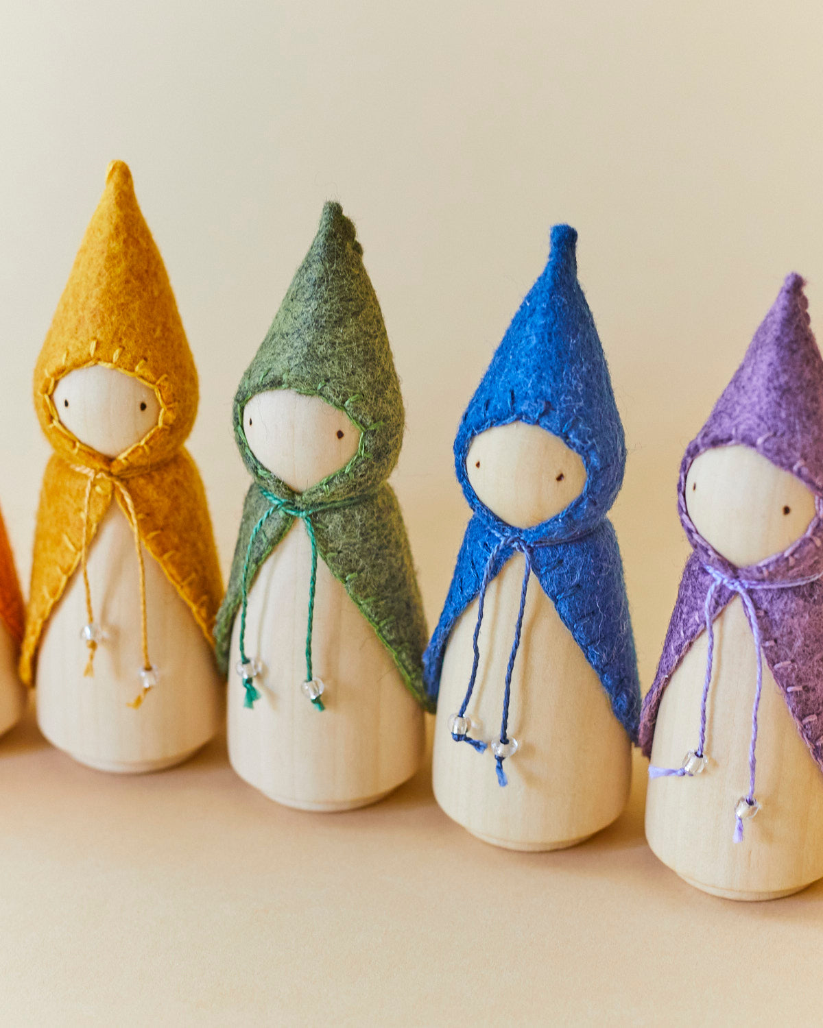 Purple Wooden Gnome