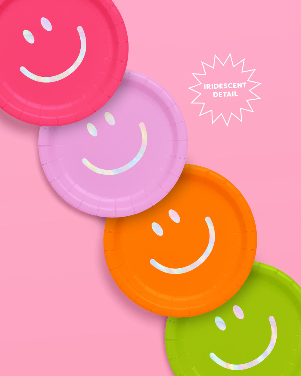 Super Smiley Plates - 24 paper plates